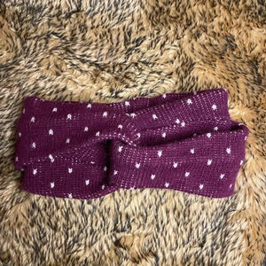 Coal Criss Cross Knit Ear Warmers